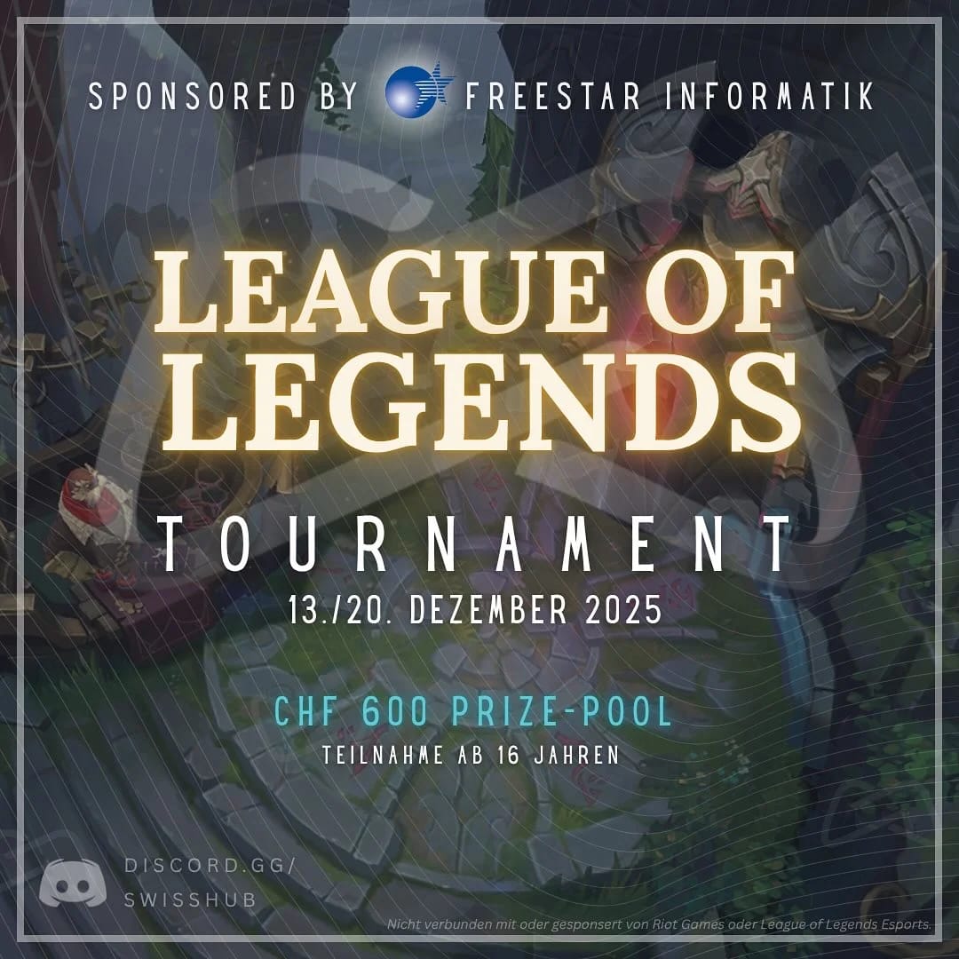 Turnierbanner: League of Legends Turnier #1 Sponsored by FREESTAR INFORMATIK